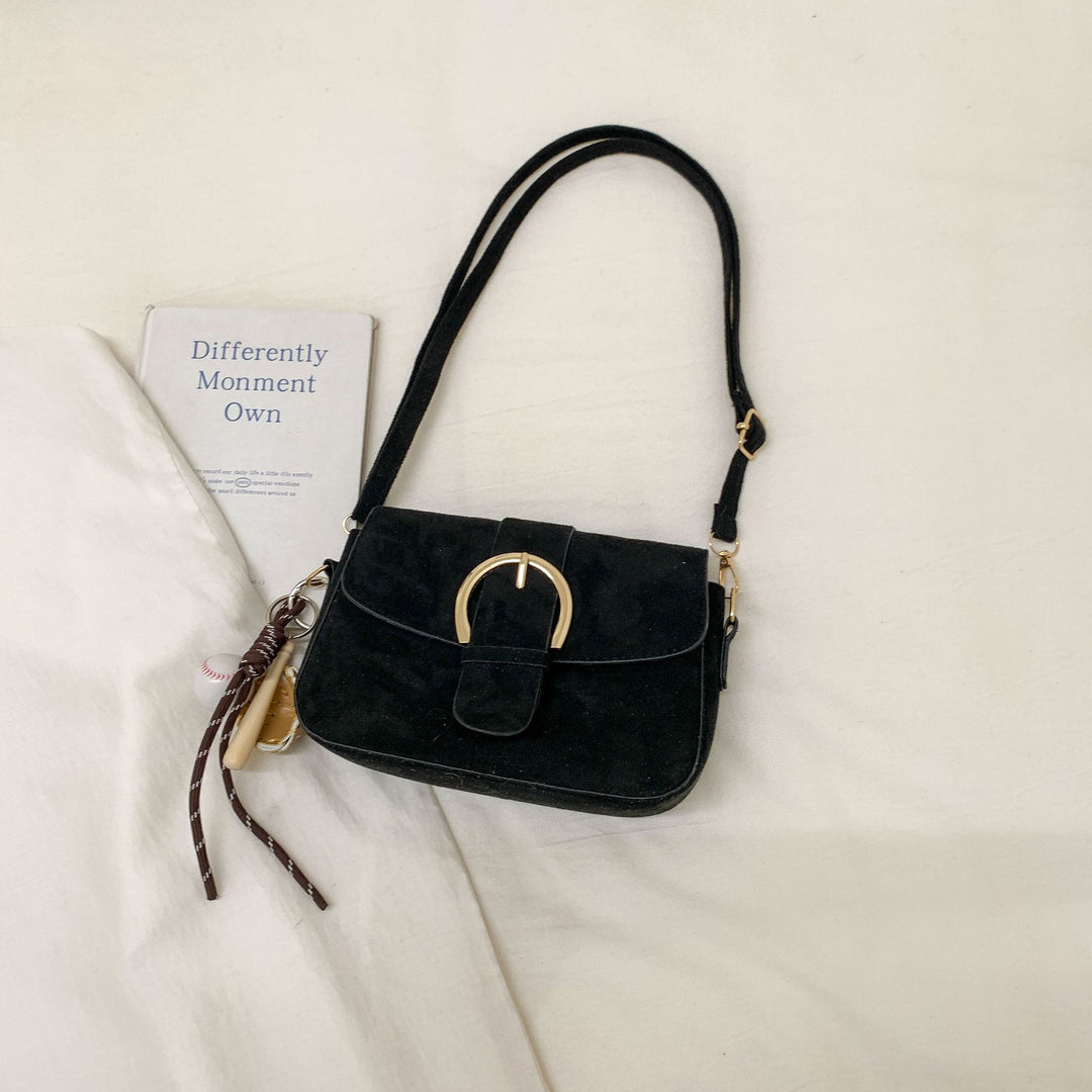 Elegant Suede Crossbody Purse