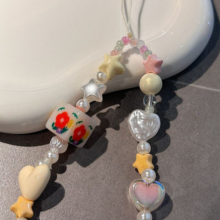 Colorful Beaded Charm Necklace Kalsten