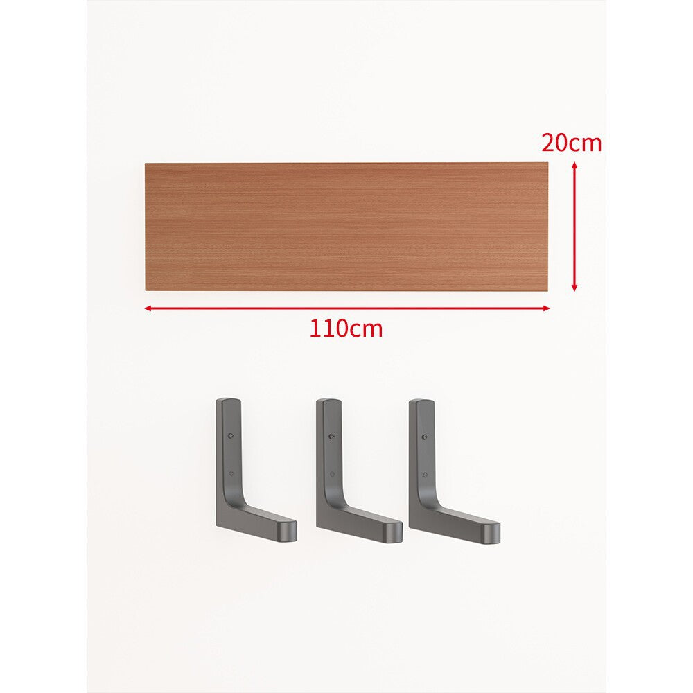 Long Narrow Floating Wall Shelf Kit with Concealed Heavy-Duty Brackets