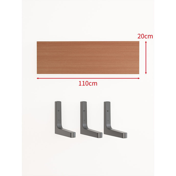Long Narrow Floating Wall Shelf Kit with Concealed Heavy-Duty Brackets