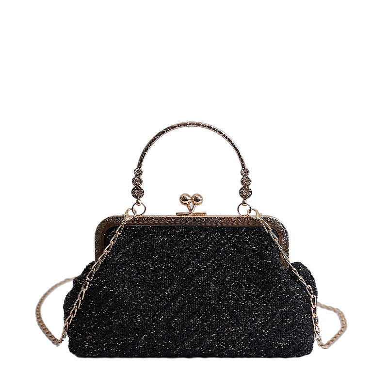 Vintage-Inspired Textured Crossbody Bag Kalsten
