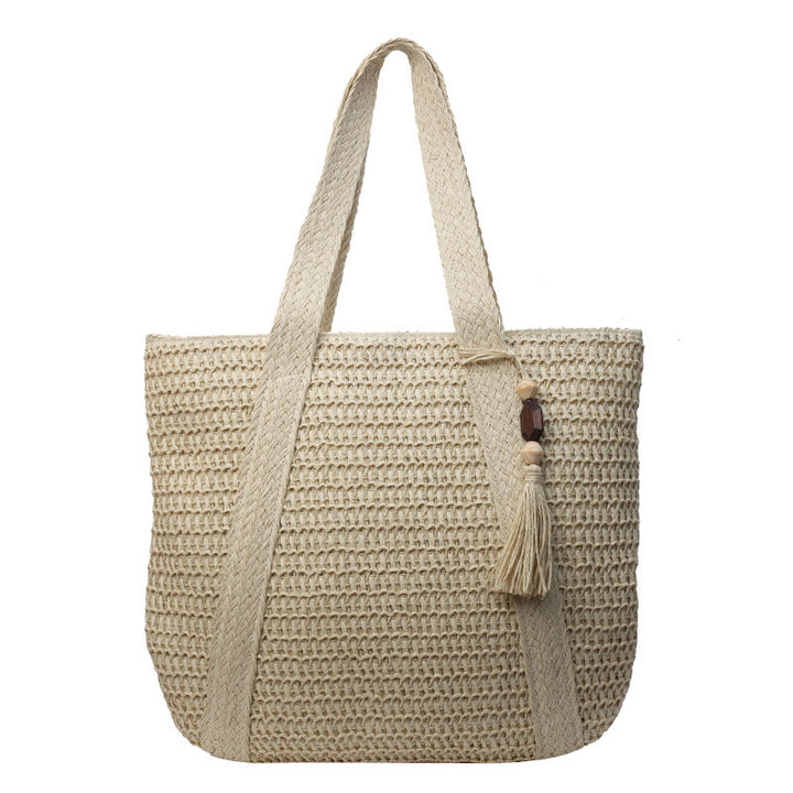 Woven Textured Beach Tote