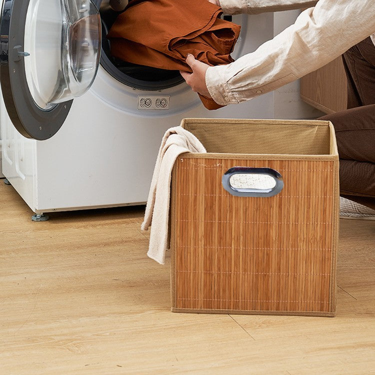 Laundry basket made of natural bamboo Kalsten