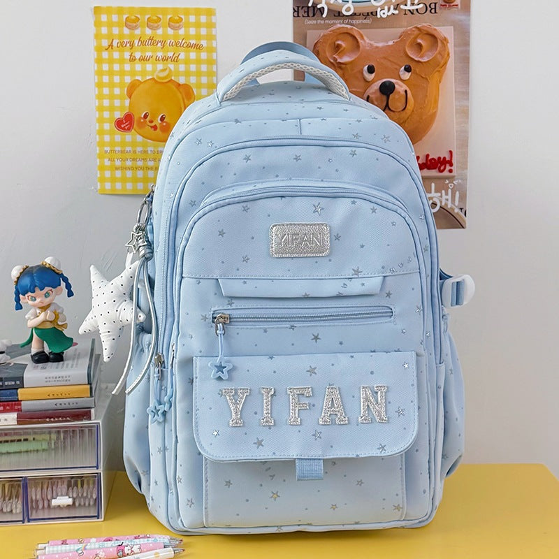 Fun Star-Embellished School Backpack Kalsten