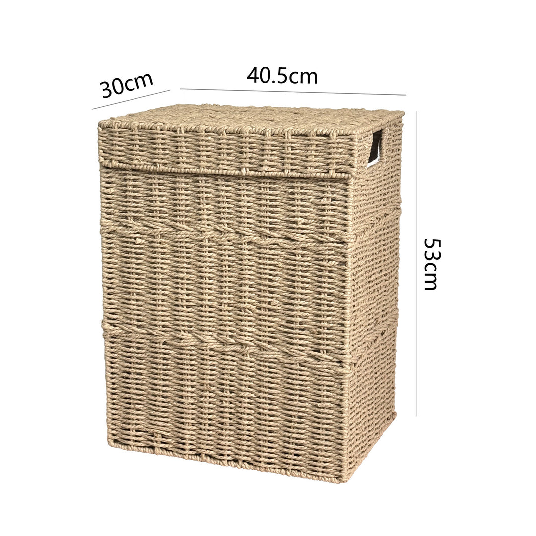 High-quality laundry basket with lid and handles Kalsten