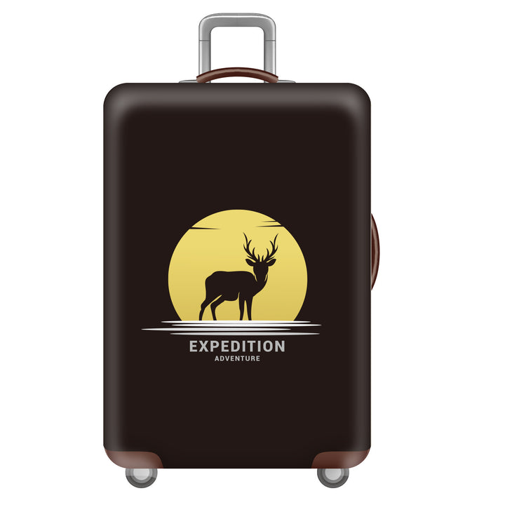 Unisex hard-shell suitcase with funny monster design Kalsten