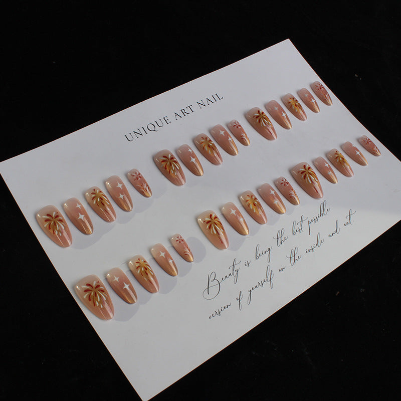Handcrafted Press-On Nail Art Set Kalsten