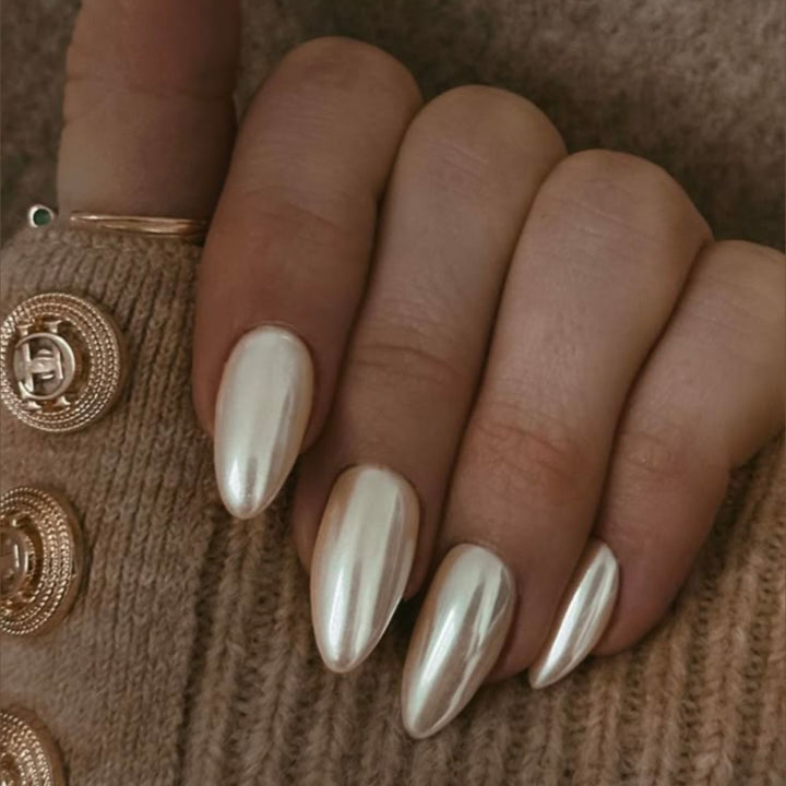 Glossy Stiletto Nail Enhancements