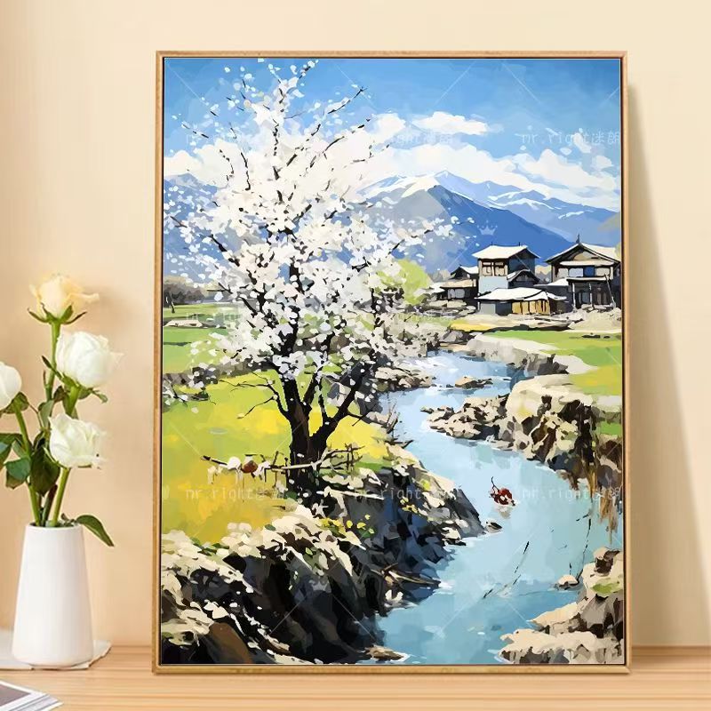 Mountain Landscape Canvas Art Print Kalsten