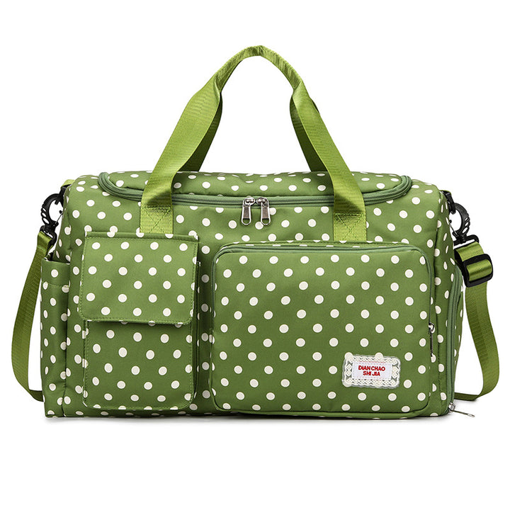 Spacious Polka Dot Travel Duffel