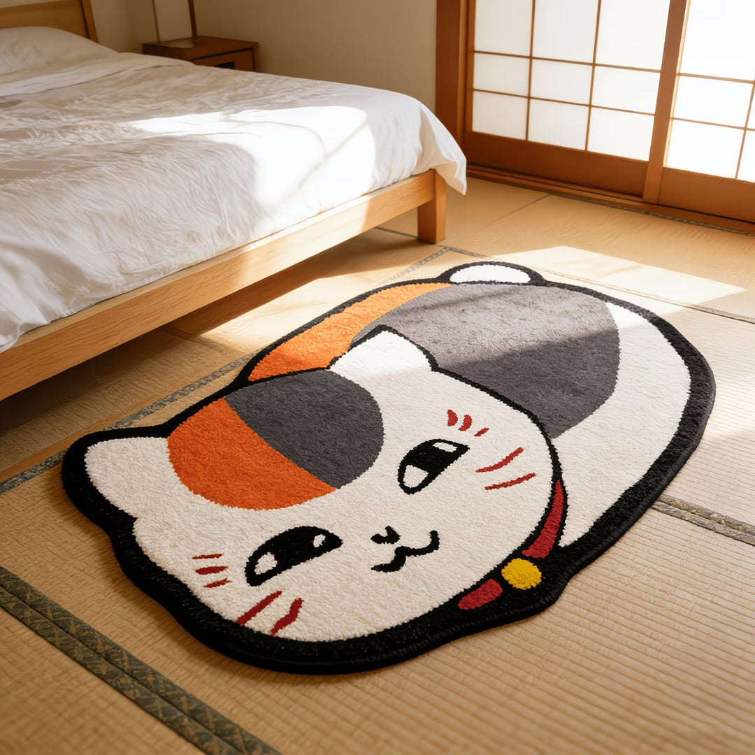 Cartoon Cat-Shaped Area Rug