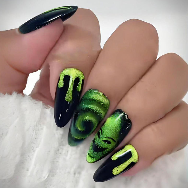 Artificial Nails Set with Creepy Halloween Designs Kalsten
