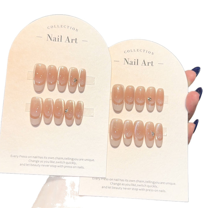 Artificial nails with glitter accents Kalsten