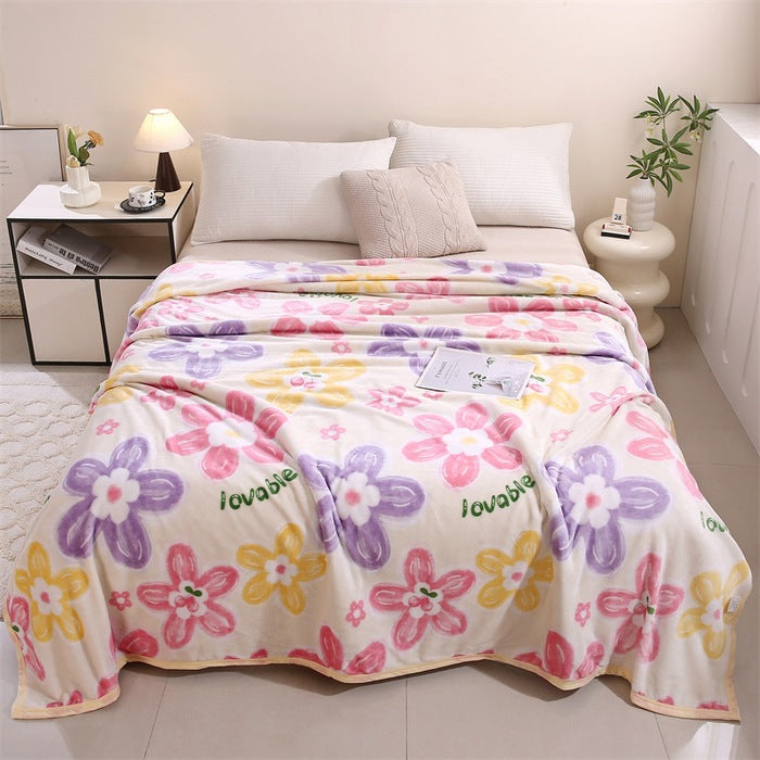 Women soft plush blanket with playful design Kalsten