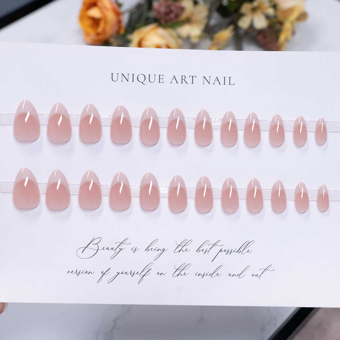 Elegant Glossy Press-On Nail Set  1791110280