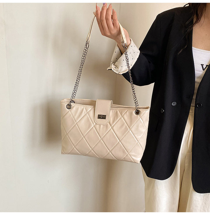 Quilted Elegant Satchel Handbag Kalsten