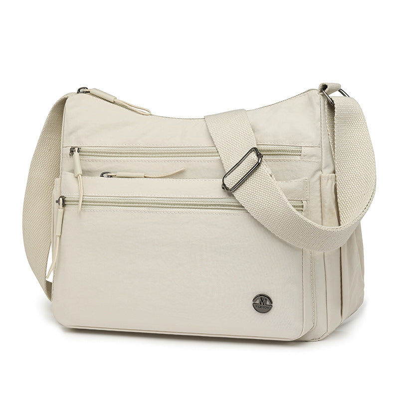 WoMulti-Pocket Crossbody Satchel