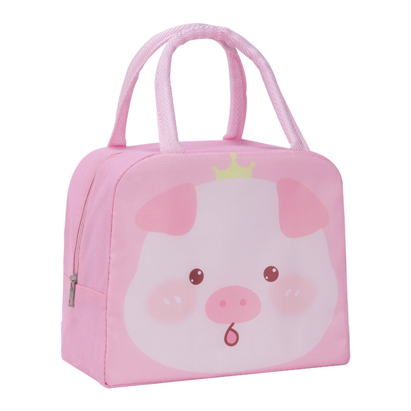 Insulated Lunch Cooler Bag with Cute Animal Design