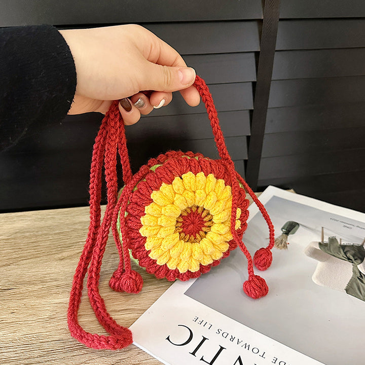 Cute Crochet Floral Mini Bag