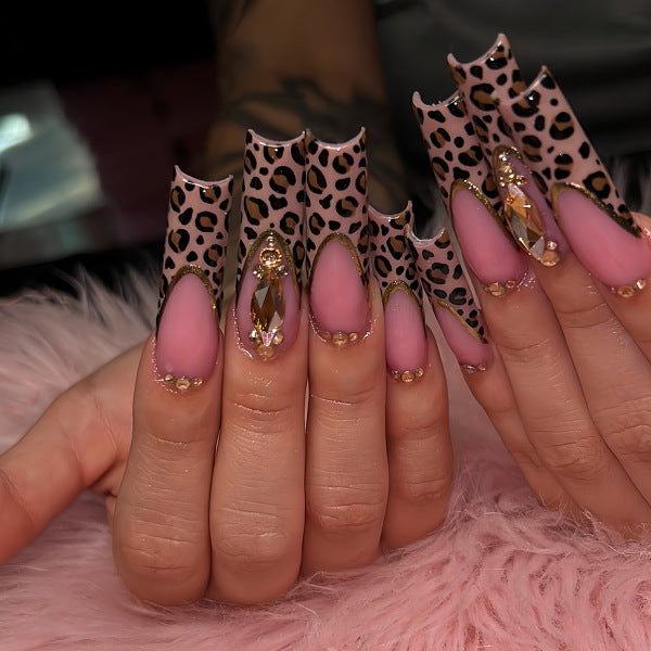 Decorative Long Press-On Nail Extensions Kalsten