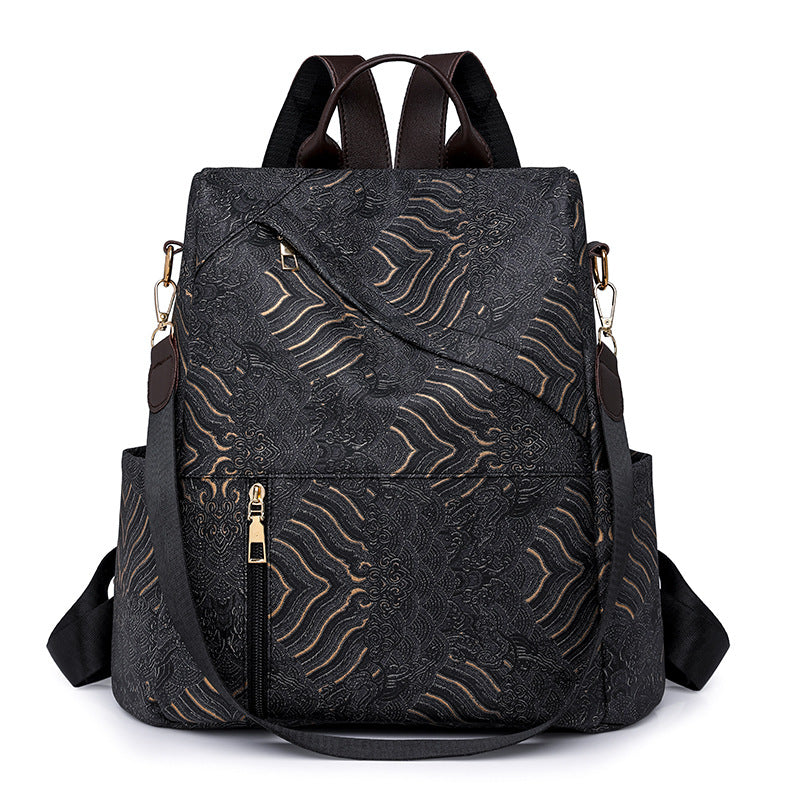 Chic Patterned Travel Backpack Kalsten