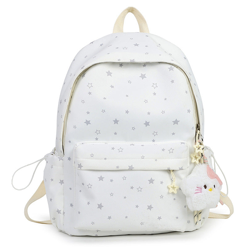 Starry Patterned Plush Backpack kalsten