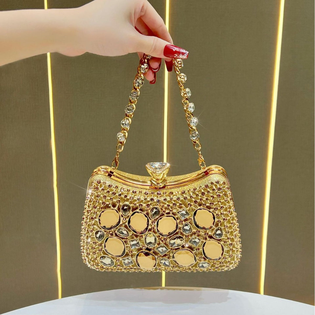 Opulent Bejeweled Evening Clutch