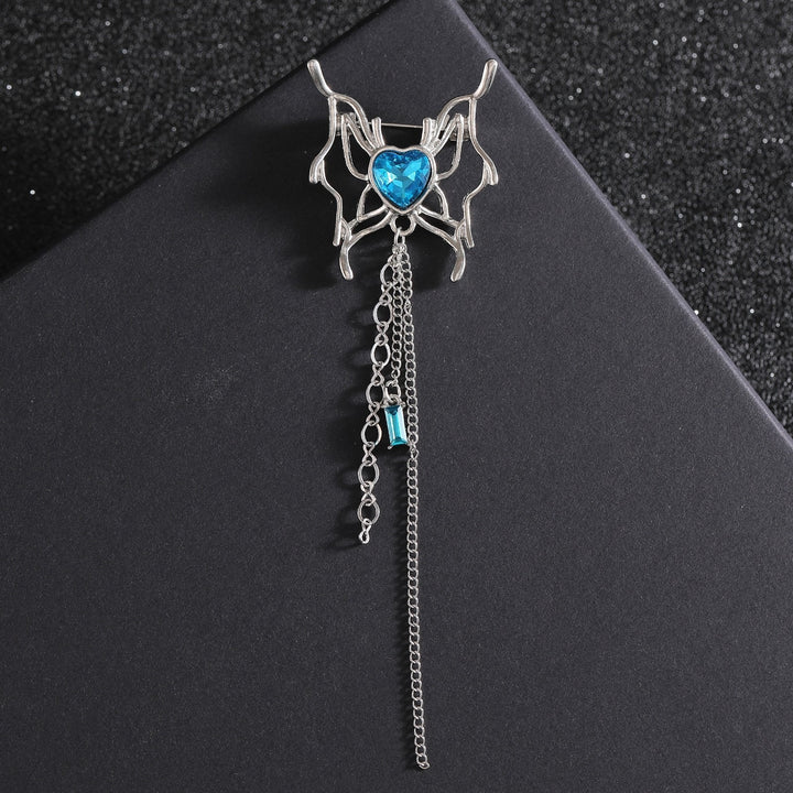 Elegant brooch with flower and chain motif Kalsten