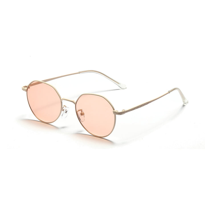 Women's round glasses with delicate metal frame Kalsten