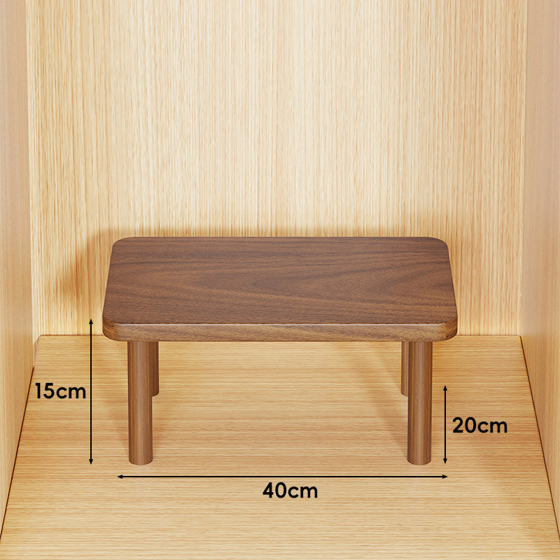 Adjustable Multi-Height Wooden Monitor Riser and Desktop Shelf
