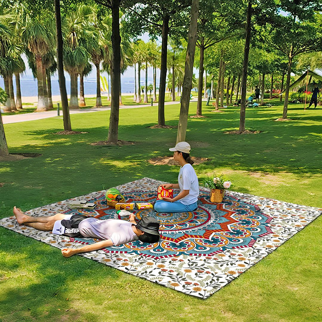 Mandala Design Beach Mat Kalsten