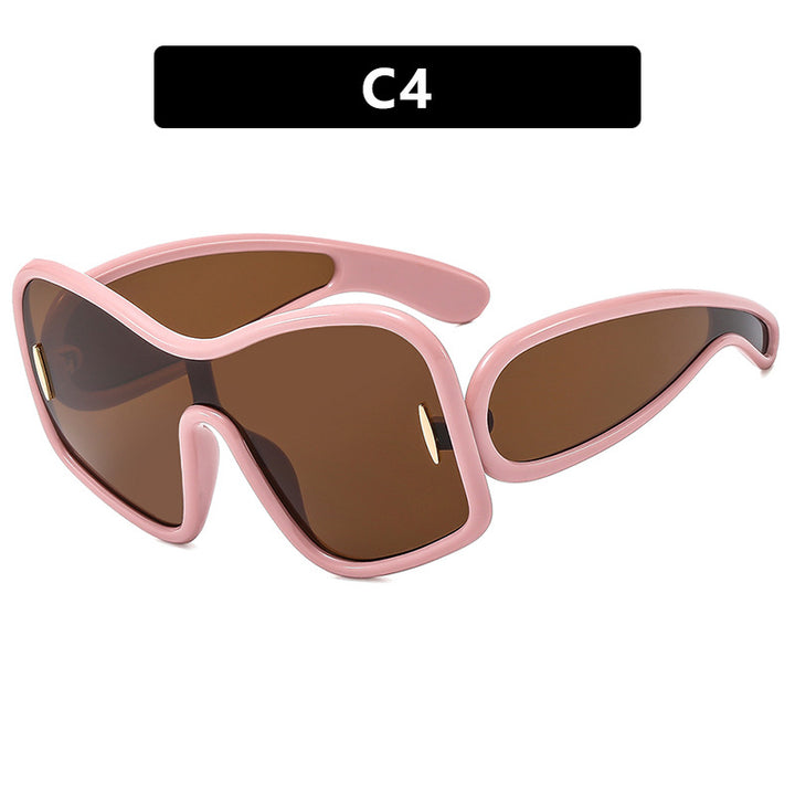 Women’s futuristic sunglasses with extra wide design and protective UV filter Kalsten