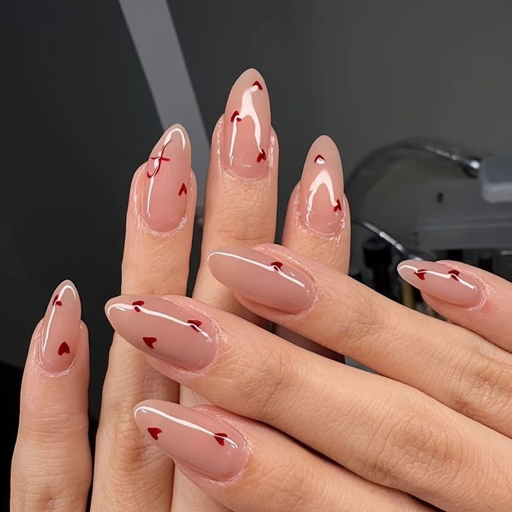Heart-Attended Gel Nail Enhancements Kalsten