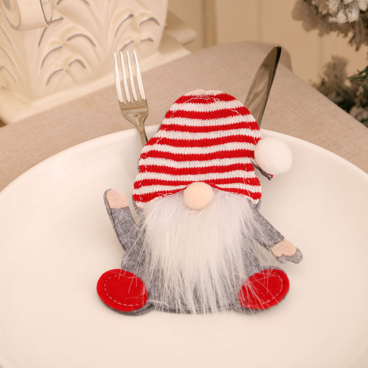 Festive Gnome Cutlery Holder Kalsten