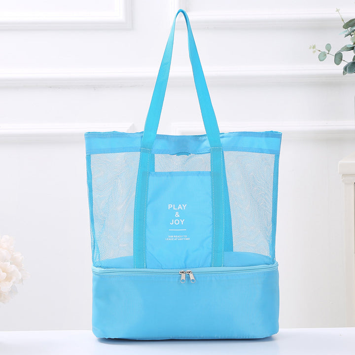 Versatile Multi-Pocket Mesh Beach Tote Kalsten