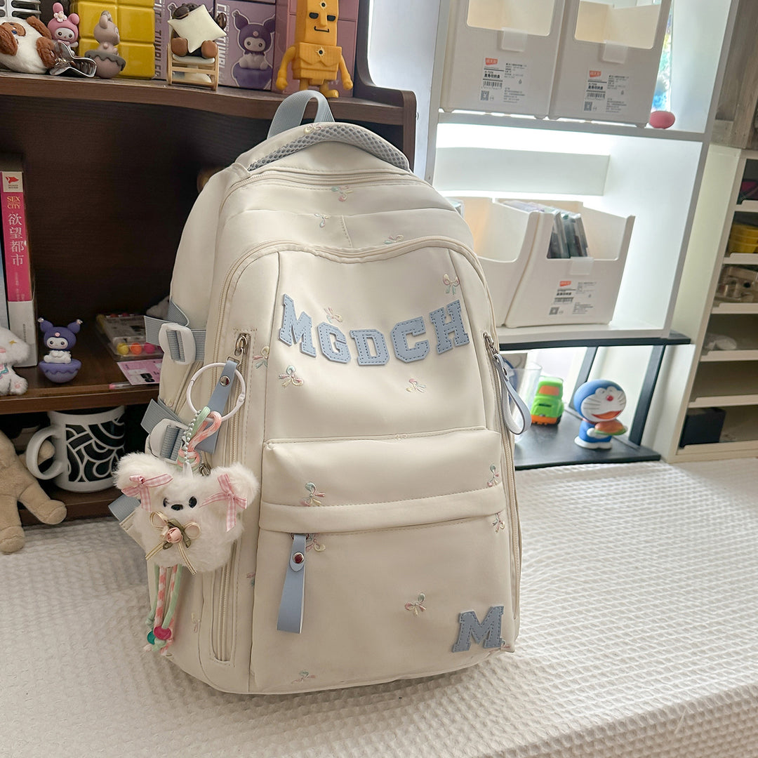 Embroidered Floral Printed Backpack Kalsten
