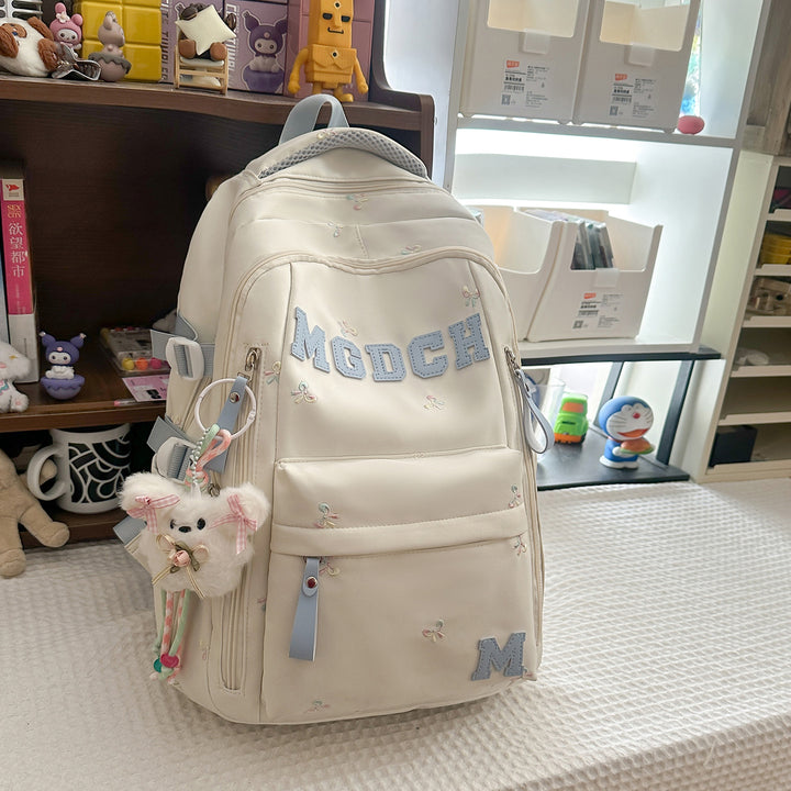 Embroidered Floral Printed Backpack Kalsten