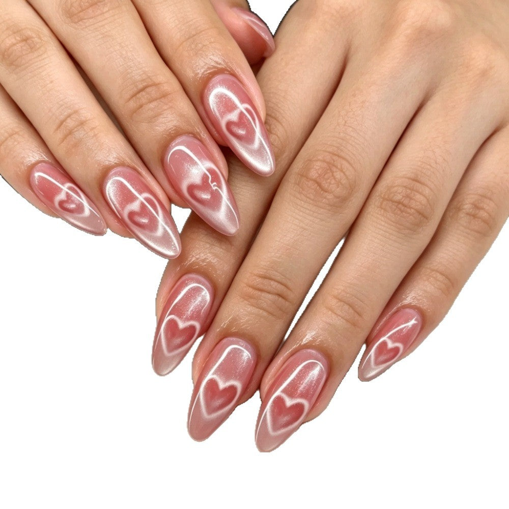 Artificianails with Elegant Heart Design Kalsten
