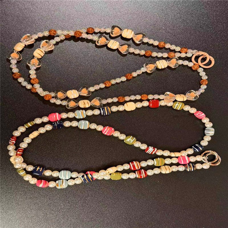 Decorative Heart Beaded Necklace Kalsten