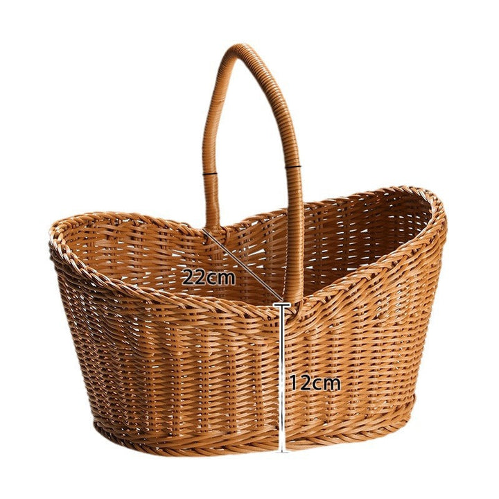 Elegant Wicker Picnic Basket with Ergonomic Handle Kalsten