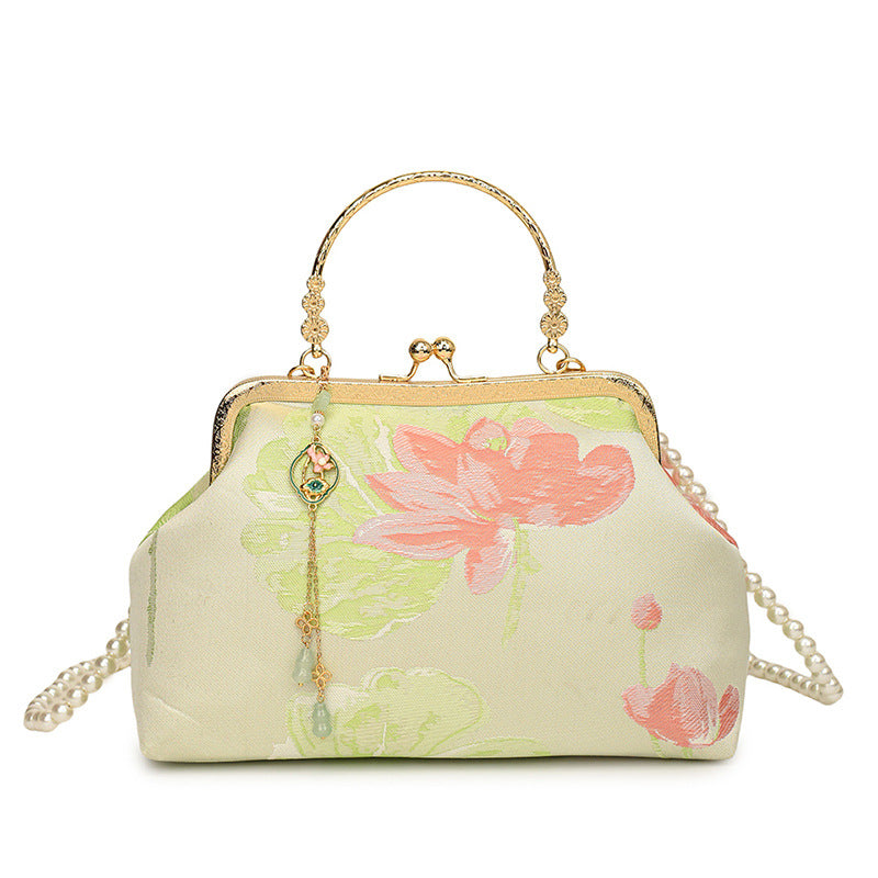 Vintage Floral Dressy Handbag