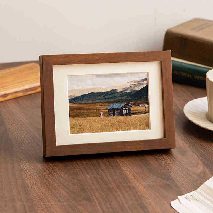 Elegant Wooden Photo Display Frame for Home