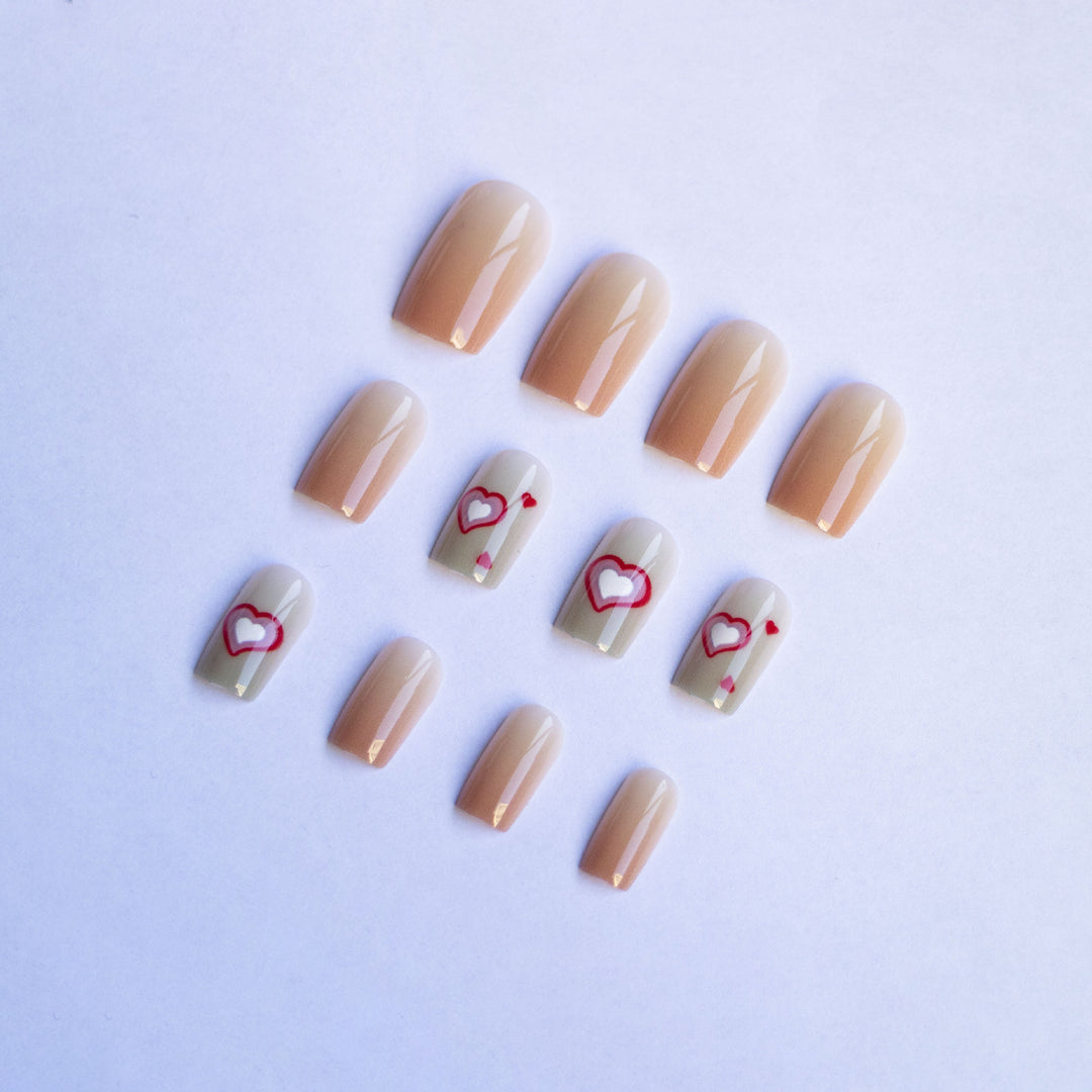 Heart Design Nail Art Kit
