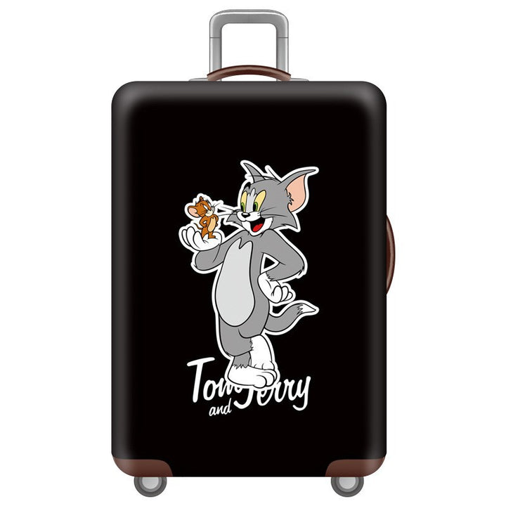 Unisex nan hard shell suitcase with Tom and Jerry design, telescopic handle and smooth-running swivel wheels Kalsten