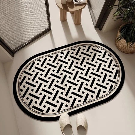 Geometric Patterned Soft Area Rug