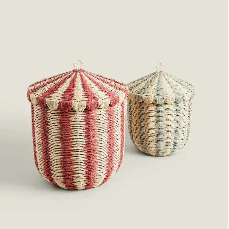 Decorative Woven Storage Canister Kalsten