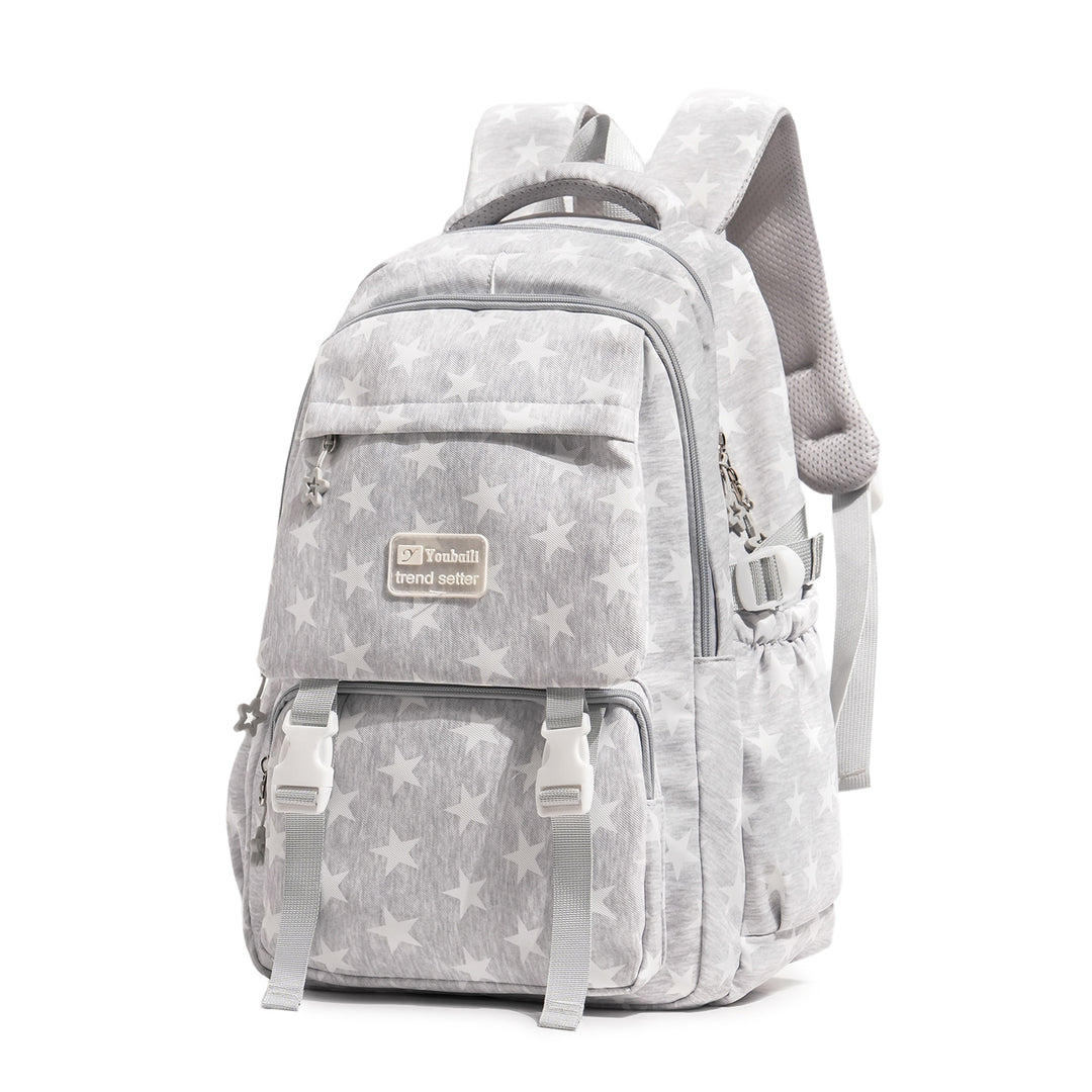 Stylish Star-Embellished Casual Backpack Kalsten
