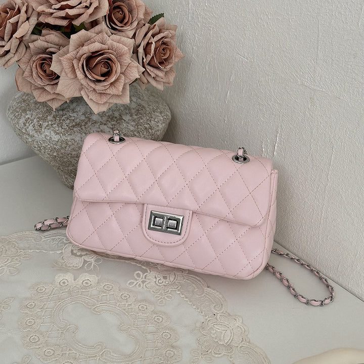 Quilted Chain Strap Evening Clutch Bag