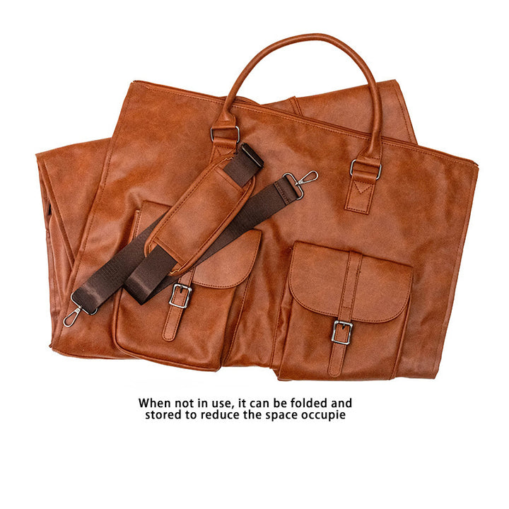 Stylish Leather Travel Duffel Bag Kalsten