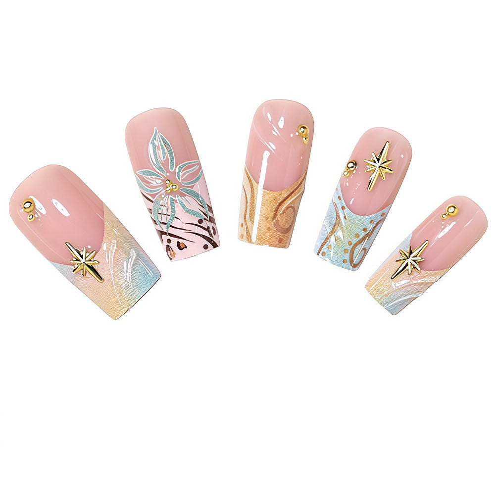 Elegant Press-On Nail Art Set Kalsten